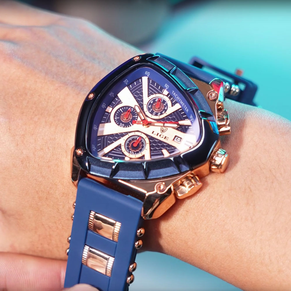 Watch Triangle Luxury - Reloj LIGE de moda para hombre,
