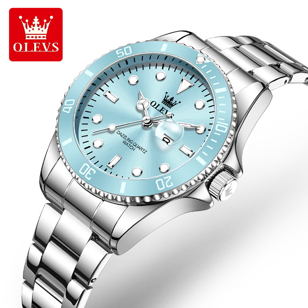 Luxury Watch Logos - OLEVS-reloj de cuarzo resistente al agua