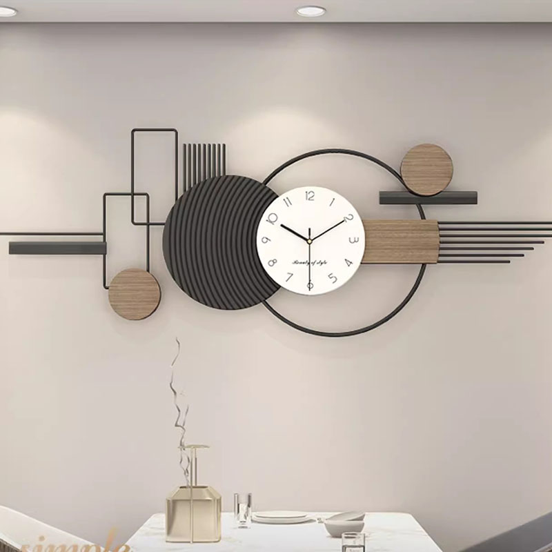 Luxury Watch House - Reloj de pared minimalista moderno grande,