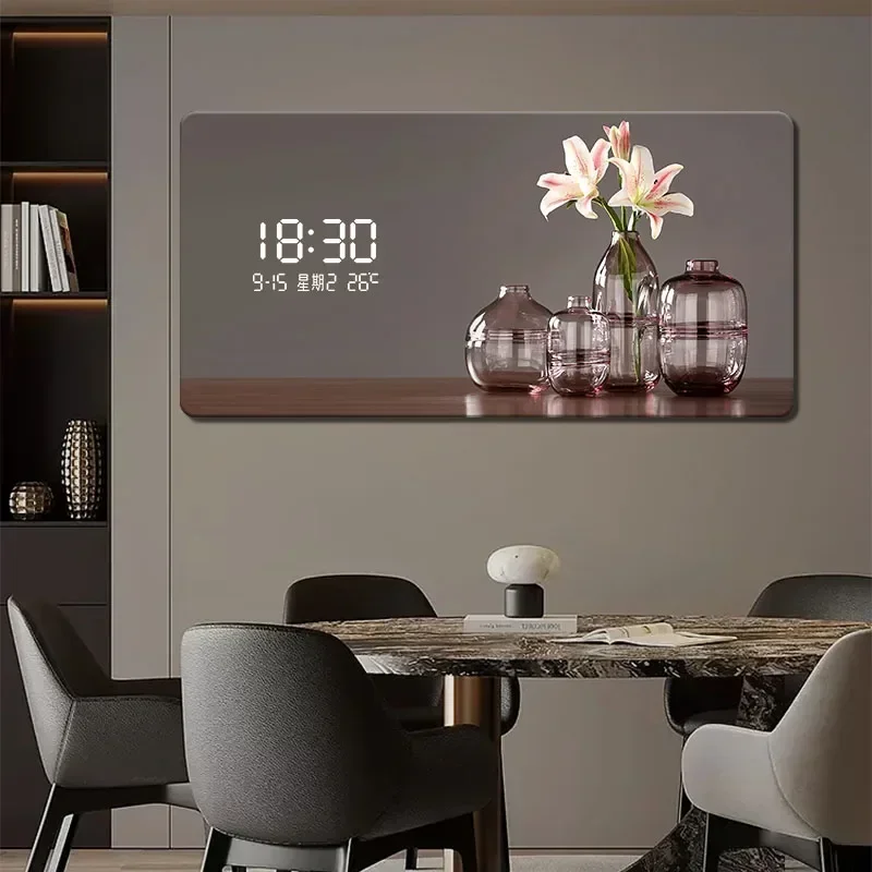 Luxury Watch House - Reloj de pared con pantalla Digital