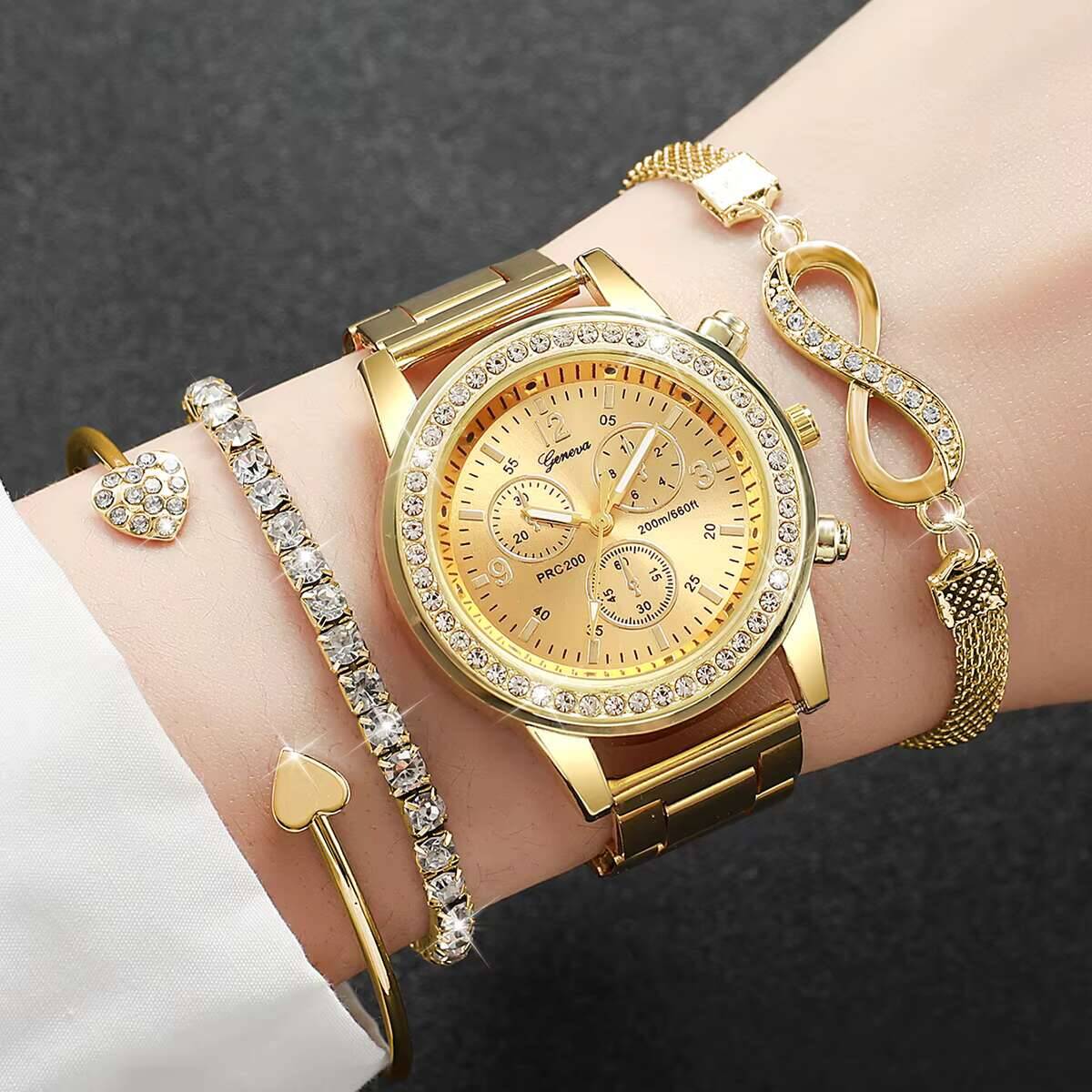 Luxury Watch Packaging Box - Juego de 4 relojes de lujo