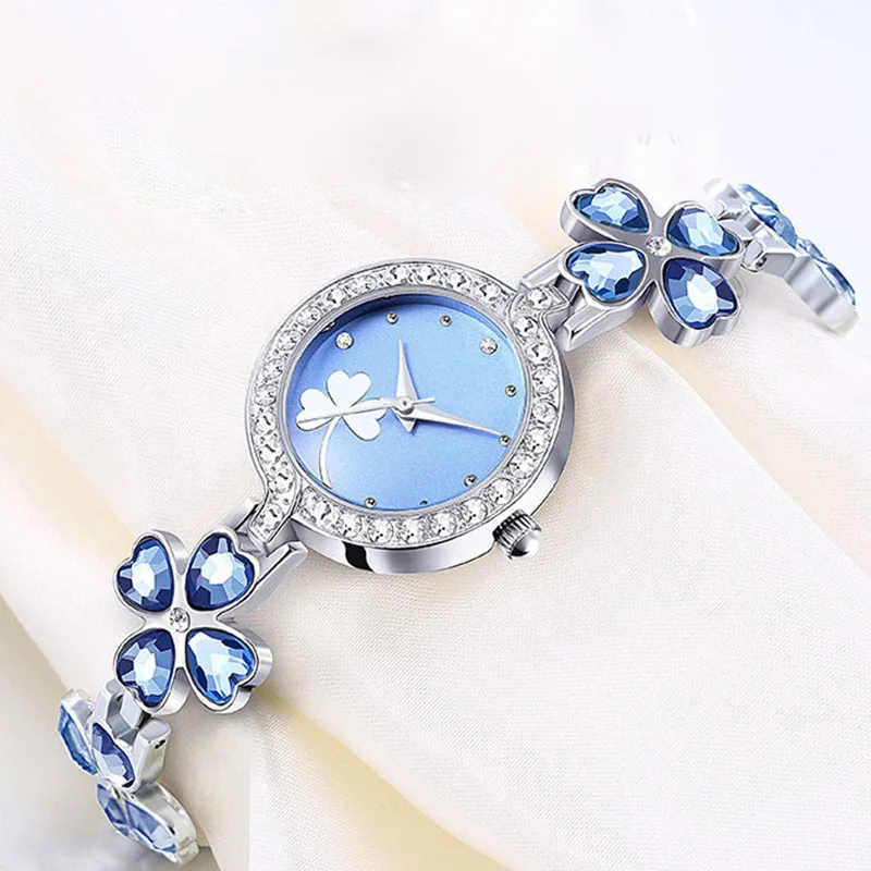 Luxury Watch Diamond - Reloj de cuarzo de diamante cuadrado