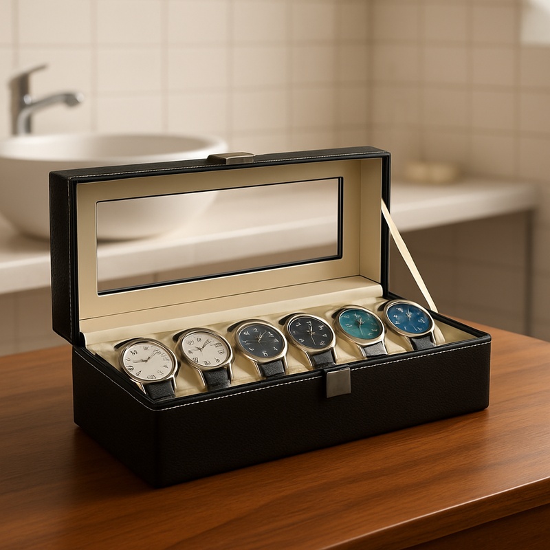 Luxury Watch Packaging Box - Estuche de Piel Sintética para Hombre