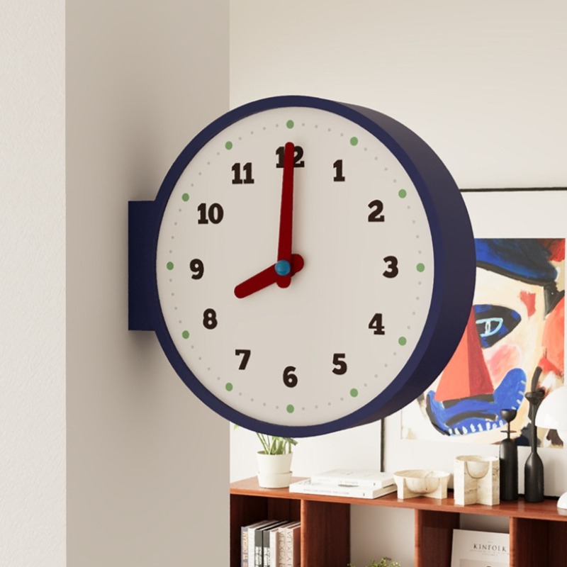 Luxury Watch House - Reloj de Pared de Doble Cara,