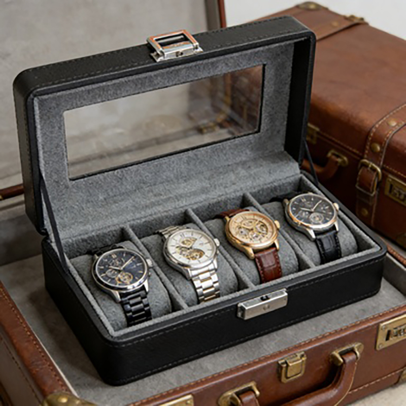 Caja para relojes de 4 compart - Luxury Watch Packaging Box reseña y precio