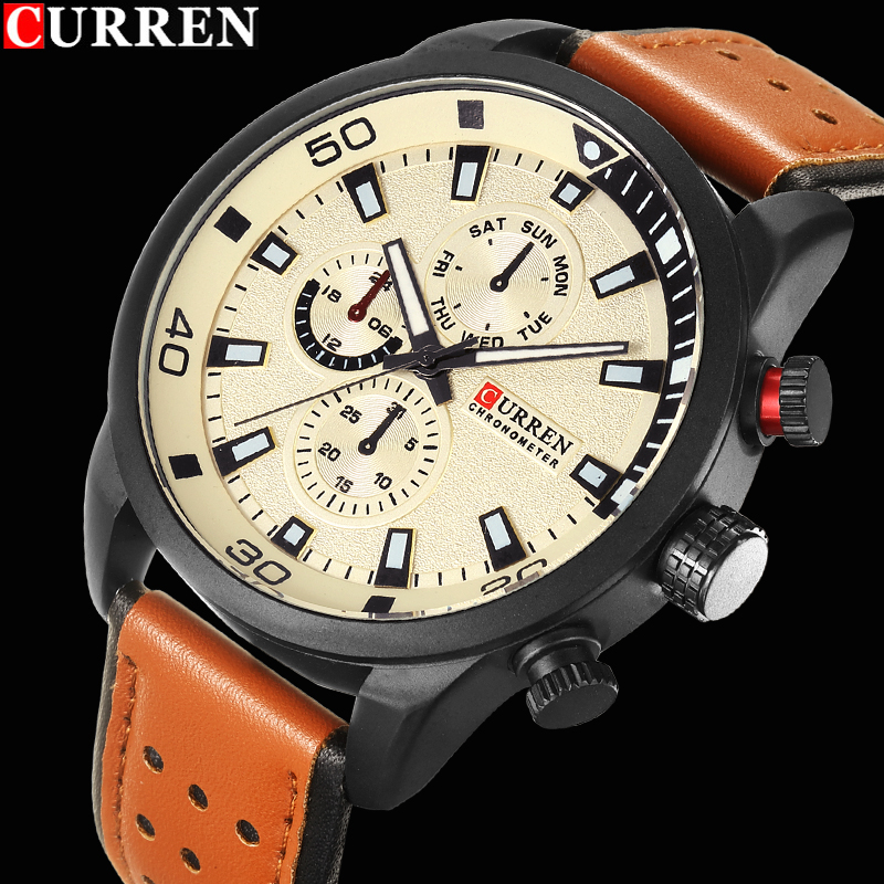 CURREN-reloj de lujo para homb - Luxury Watch Manufacturers reseña y precio