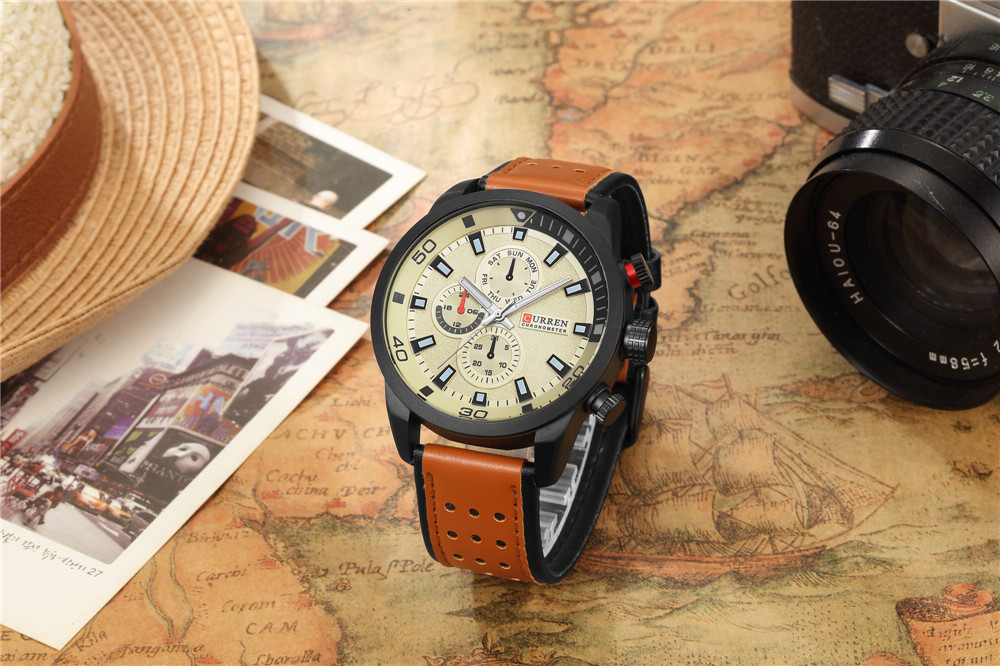 CURREN-reloj de lujo para homb - Luxury Watch Manufacturers reseña y precio