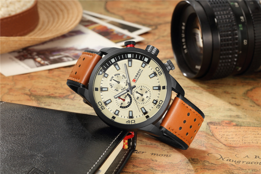 CURREN-reloj de lujo para homb - Luxury Watch Manufacturers reseña y precio