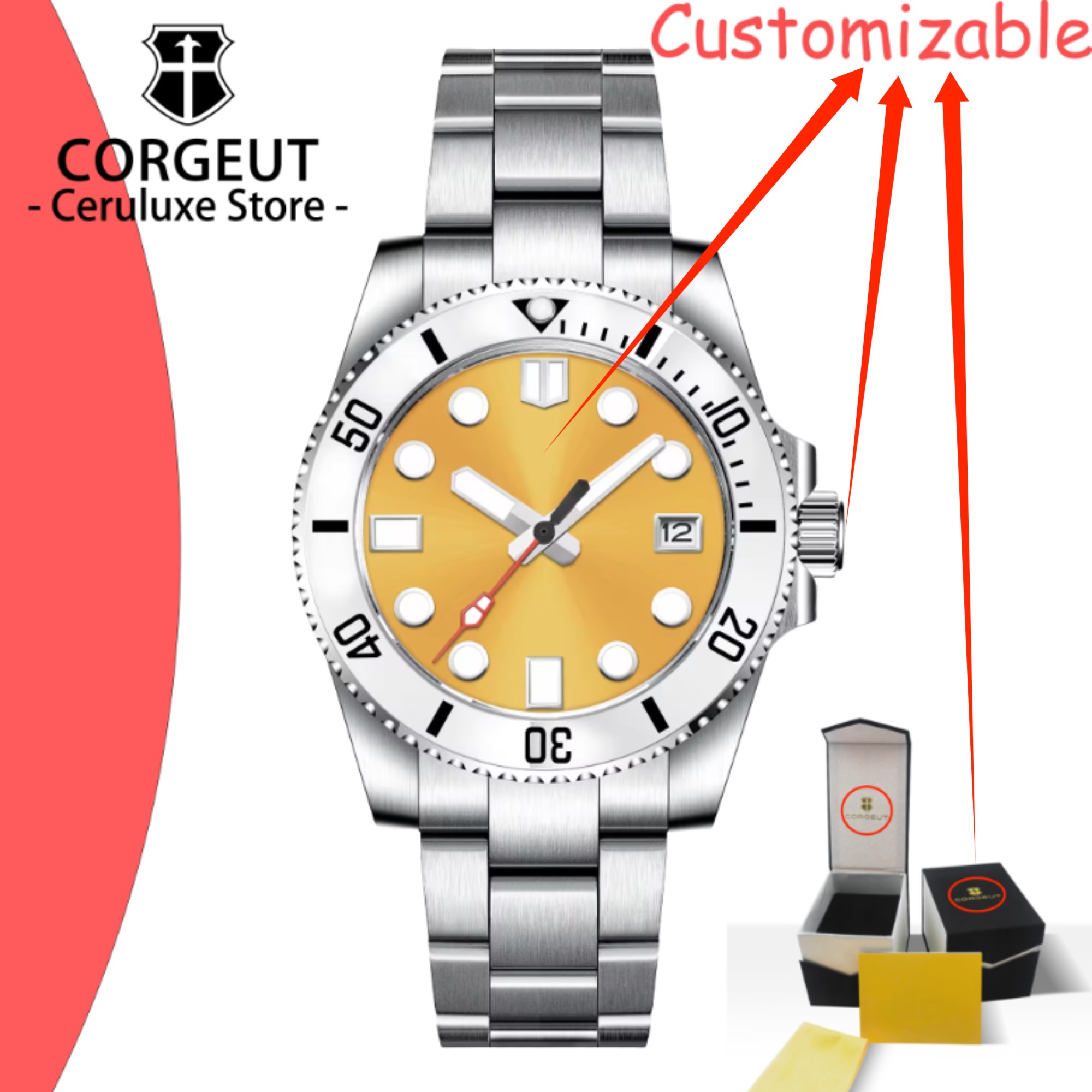 Reloj Mecánico Automático Pers - Luxury Watch Logos reseña y precio