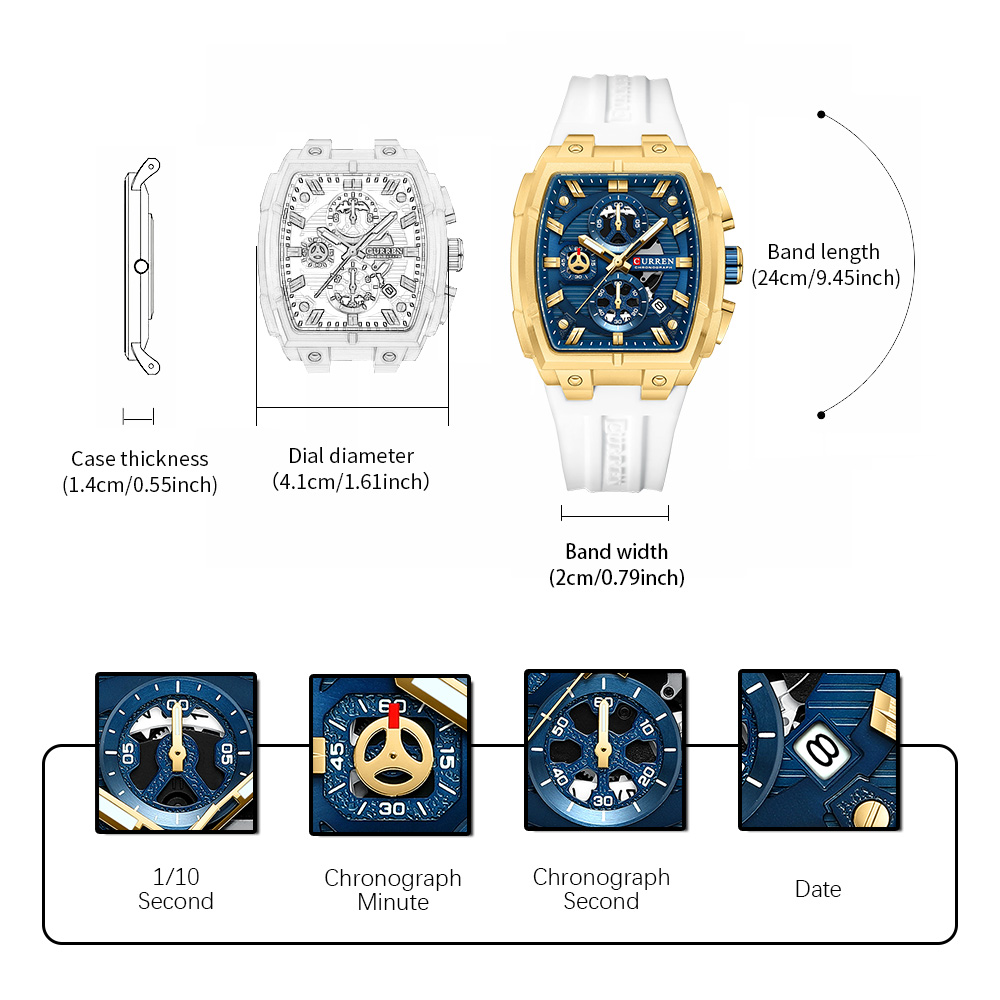 Reloj CURREN de Lujo Vintage p - Luxury Watch Uk reseña y precio
