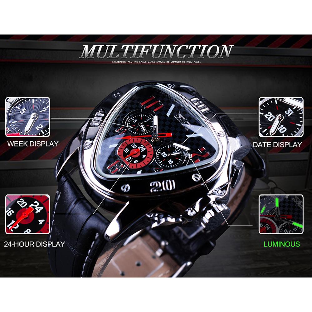 Jaragar-reloj mecánico de cuer - Watch Triangle Luxury reseña y precio