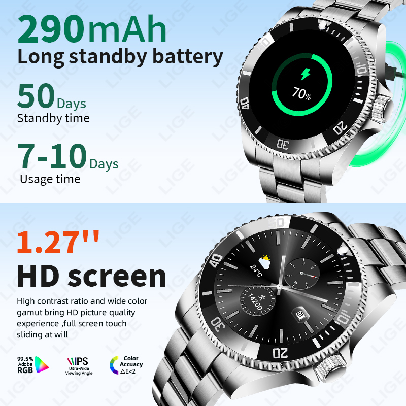 Reloj Inteligente LIGE de Lujo - Luxury Watch Hd reseña y precio