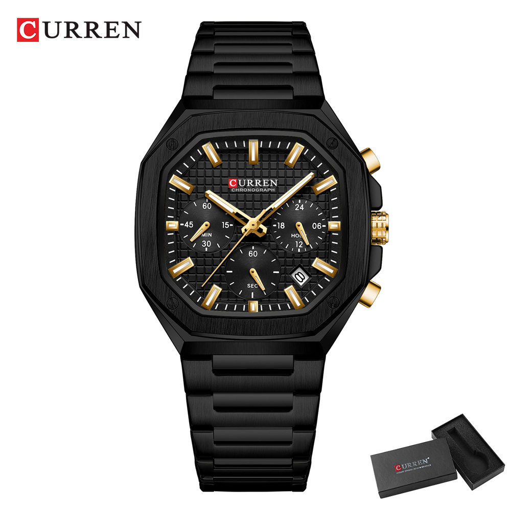 Reloj cronógrafo cuadrado de l - Luxury Watch Gold reseña y precio