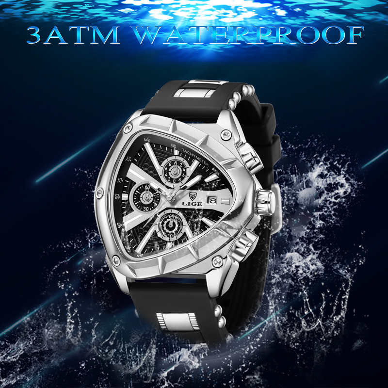 Reloj LIGE a la moda para Homb - Watch Triangle Luxury reseña y precio