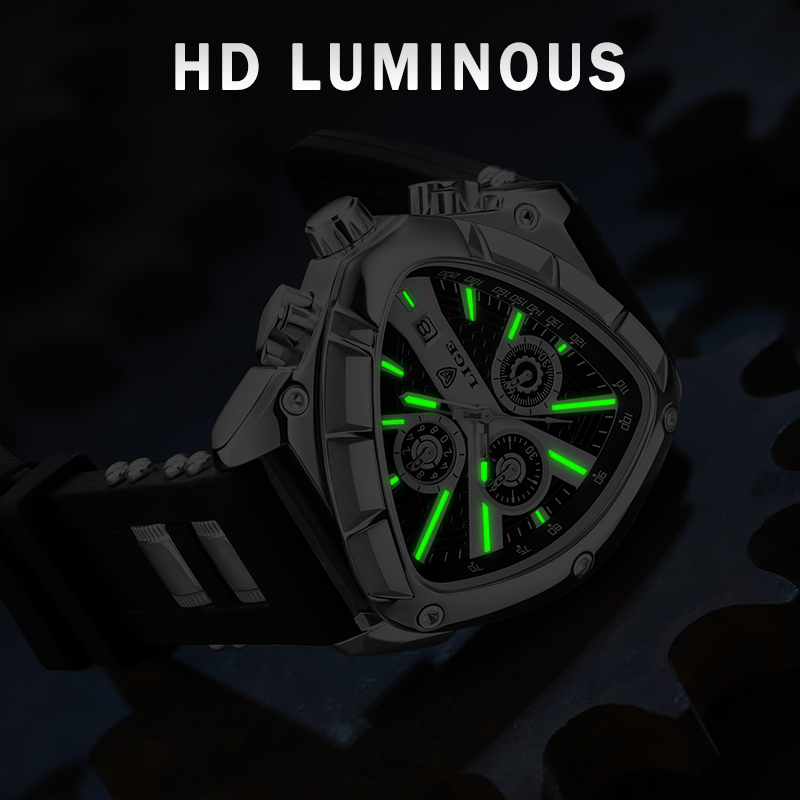 Reloj LIGE a la moda para Homb - Watch Triangle Luxury reseña y precio