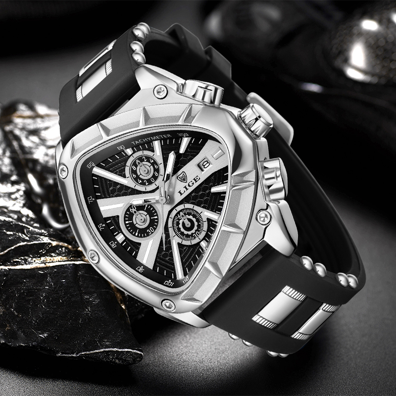 Reloj LIGE de moda para hombre - Watch Triangle Luxury reseña y precio